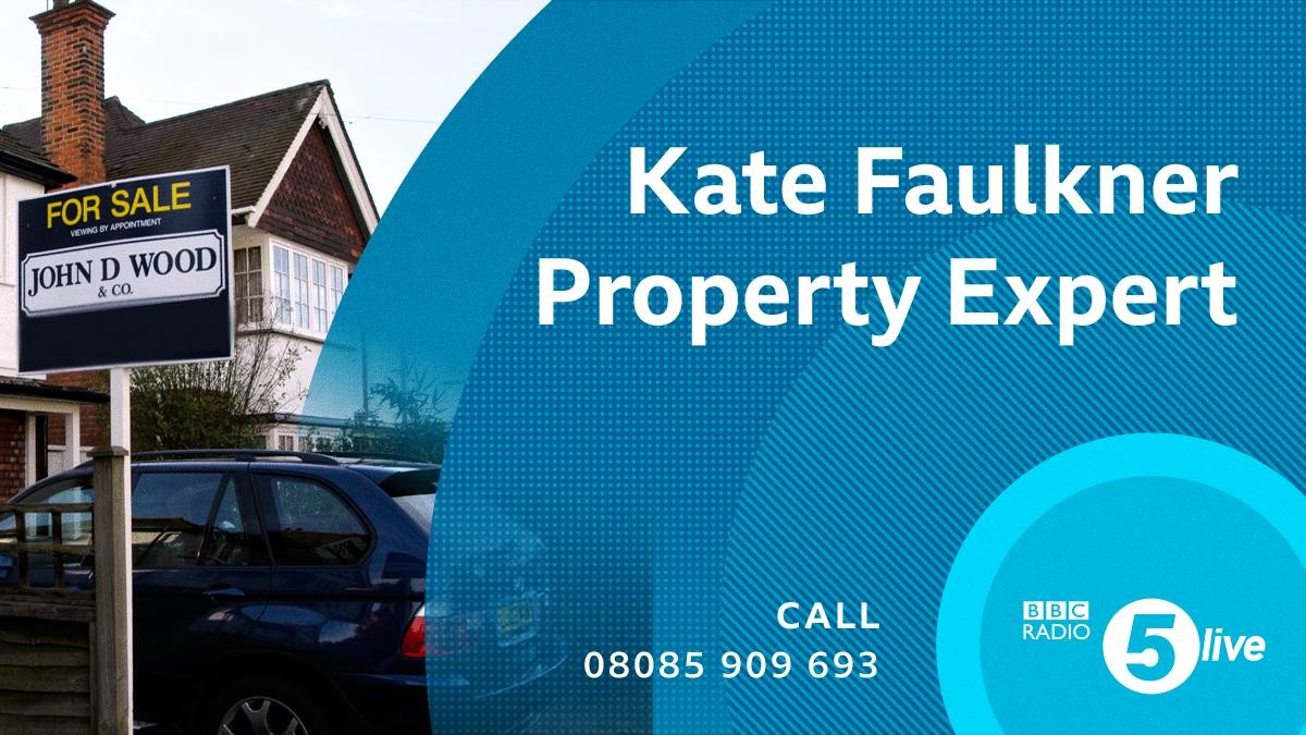 Kate Faulkner on BBC 5Live as Property Expert