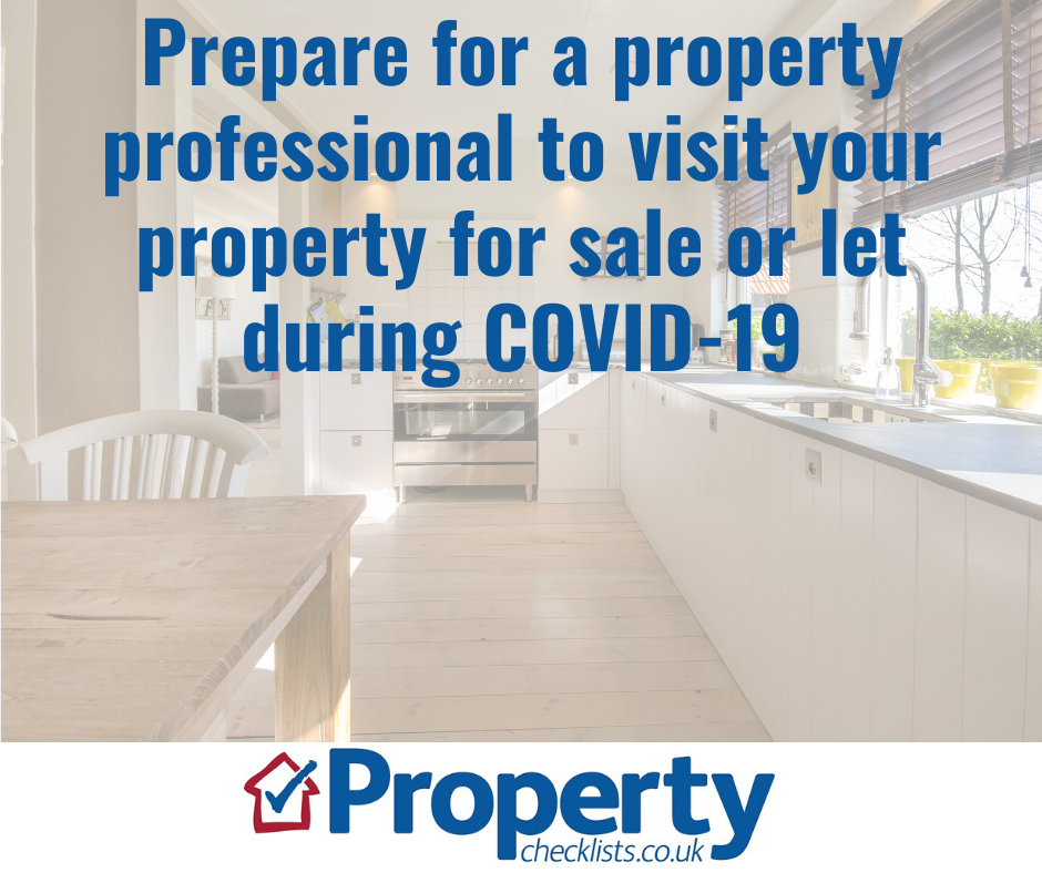 Prepare for a property professional to visit your property for sale or let during COVID-19 checklist