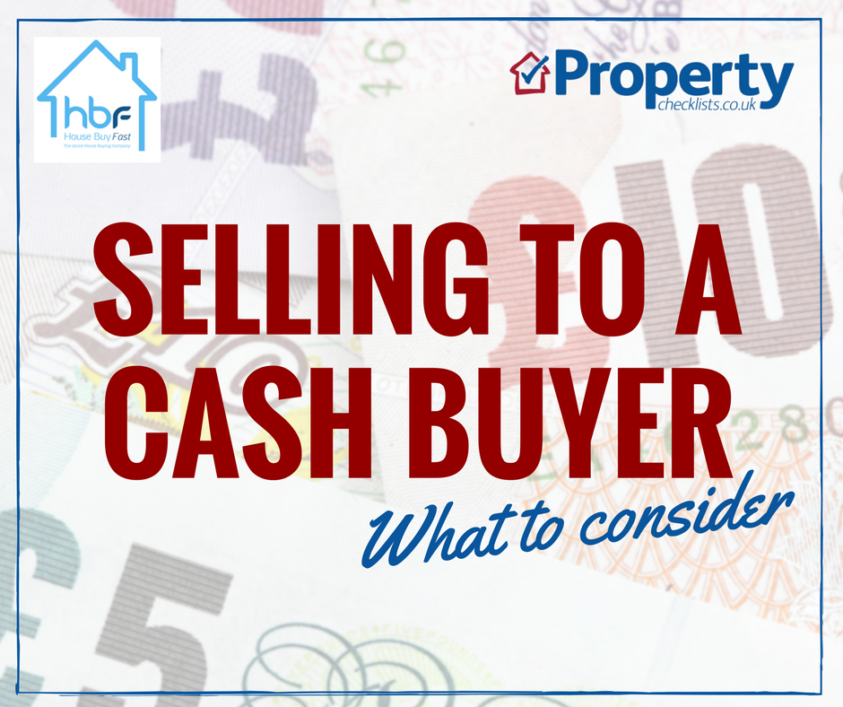 What to consider when selling to a cash buyer checklist