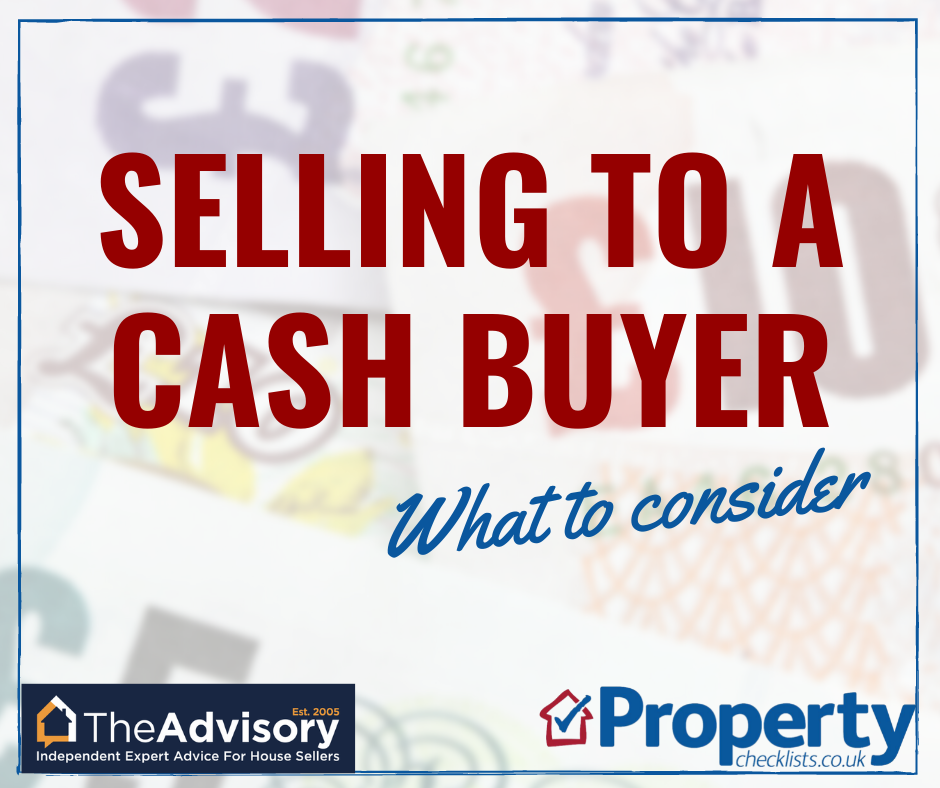 What to consider when selling your home to a cash buyer checklist