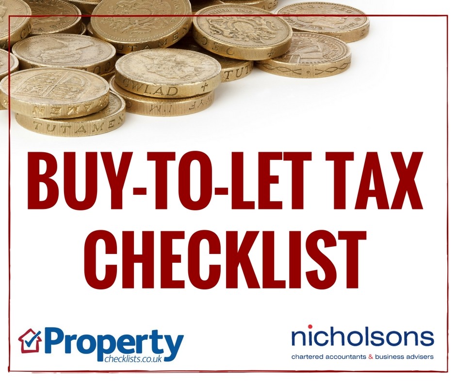 Buy to let tax checklist