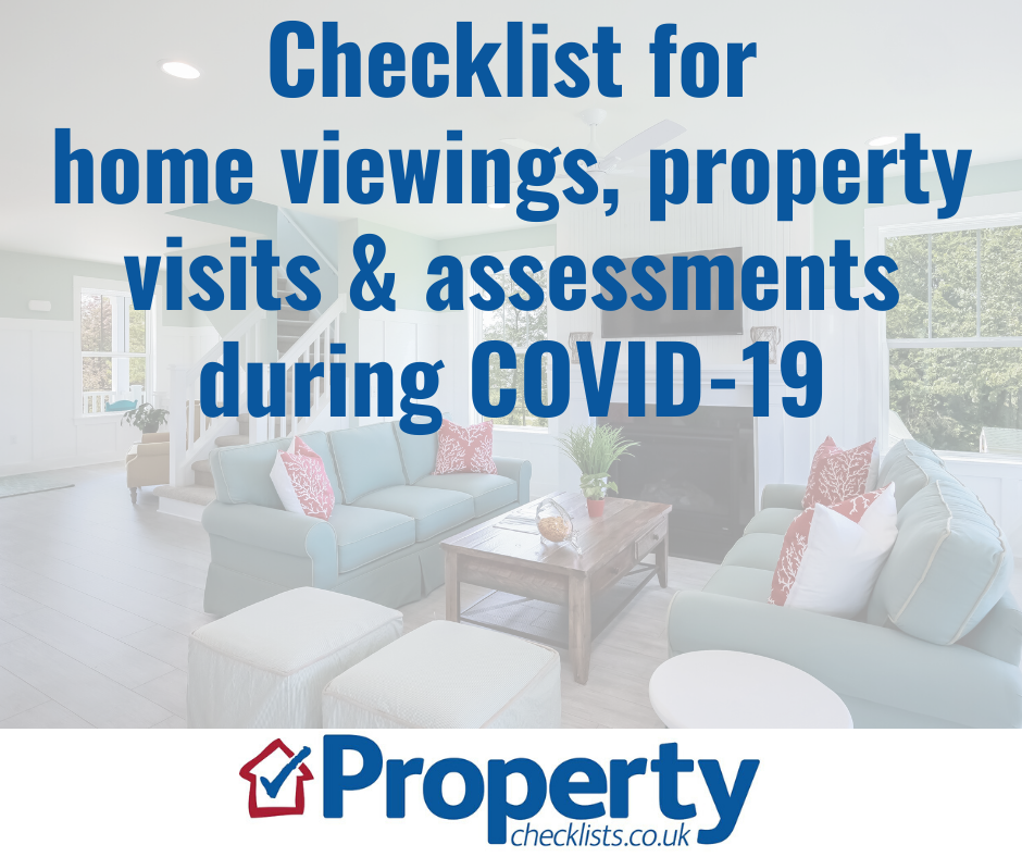 Home viewings, property visits and assessments during COVID-19 checklist