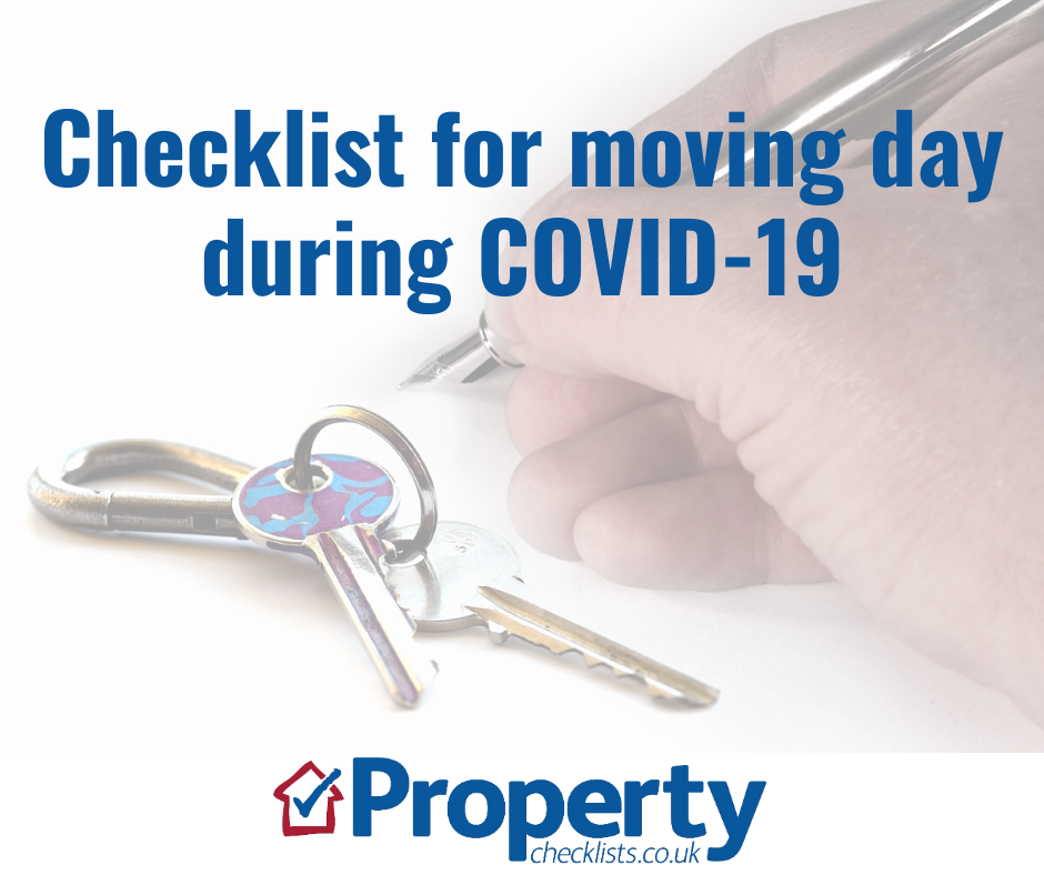 Checklist for moving day during COVID-19