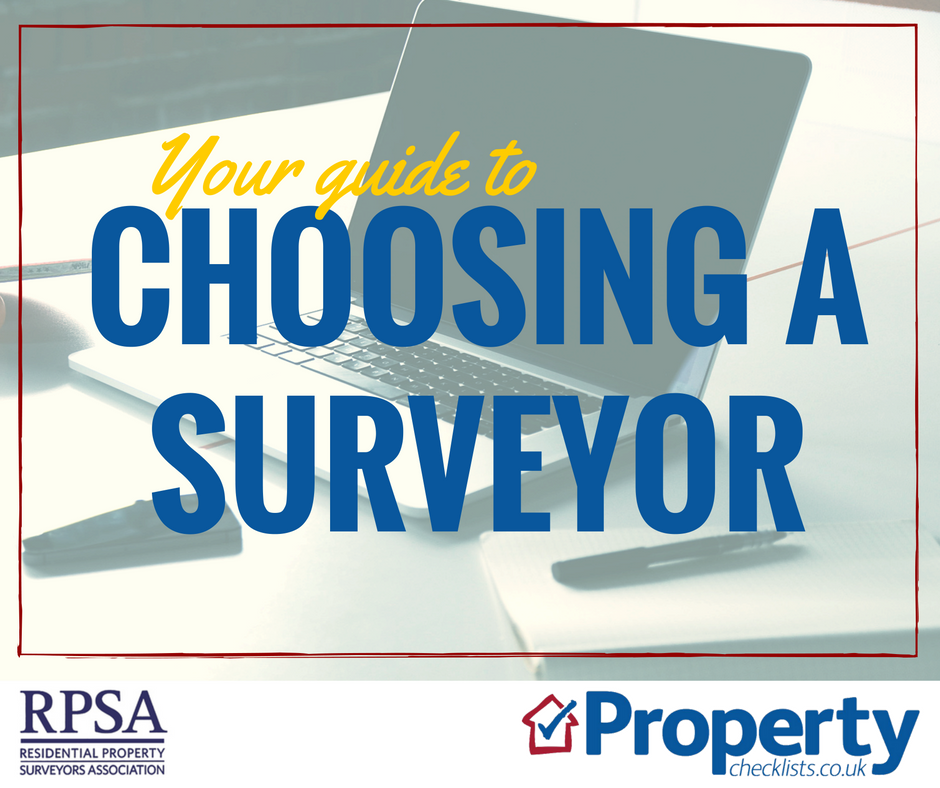 Choosing a surveyor and type of survey checklist