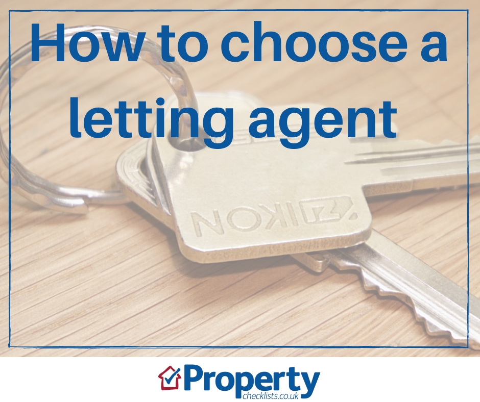 How to choose a letting agent checklist