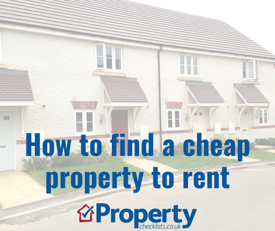How to find a cheap property to rent