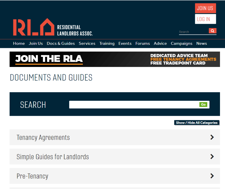 NRLA - documents and guides