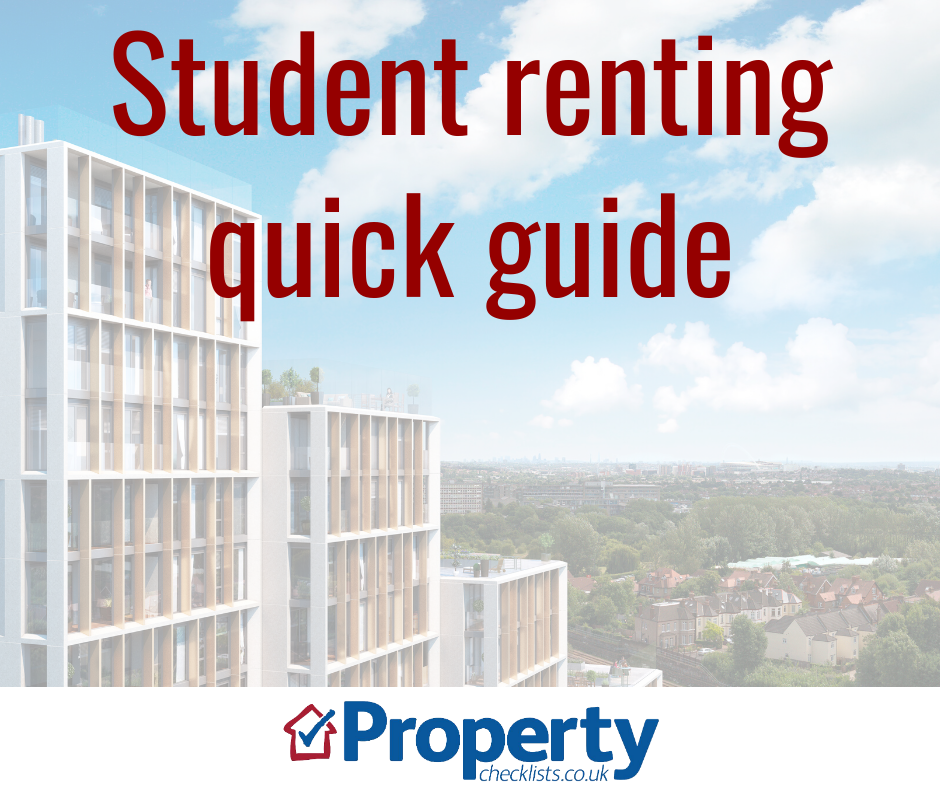 Student renting quick guide checklist